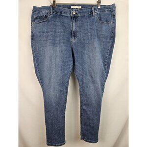 Levi's Jeans Women's Plus Size 26W Blue 711 Skinny Denim Jean Pants Stretch